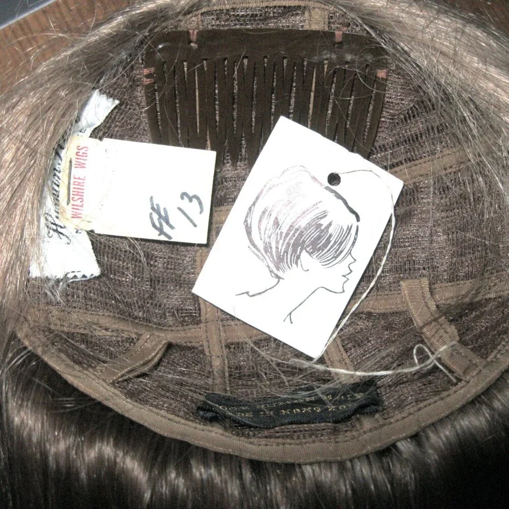 Vintage 100% Human Hair Fall from the 1970's -Light Brown NEW with tags - Picture 4 of 7